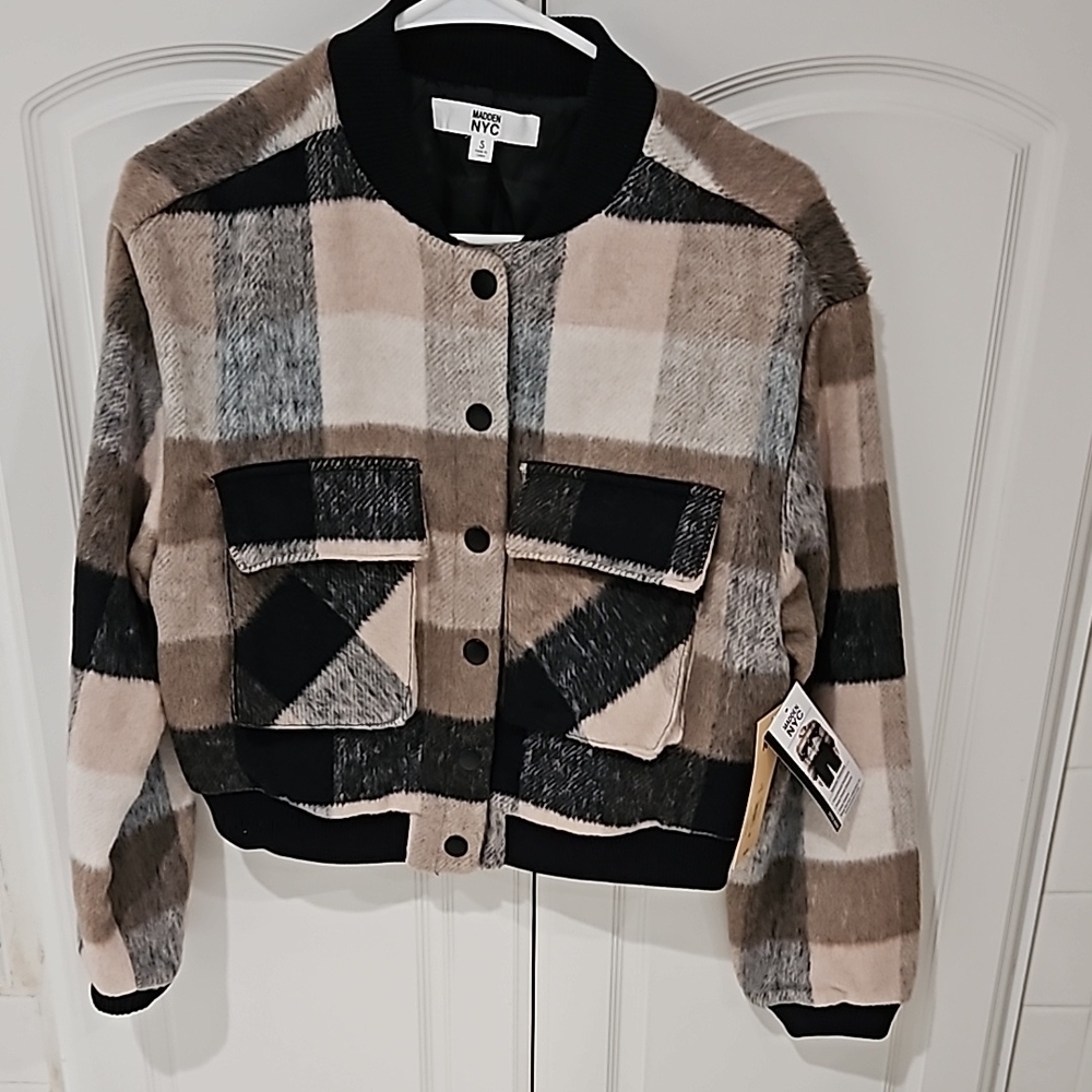 NWT Madden Women's Plaid Jacket